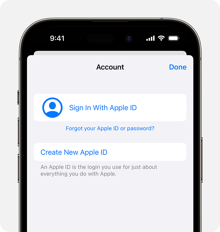 Steps to Create a New Apple ID