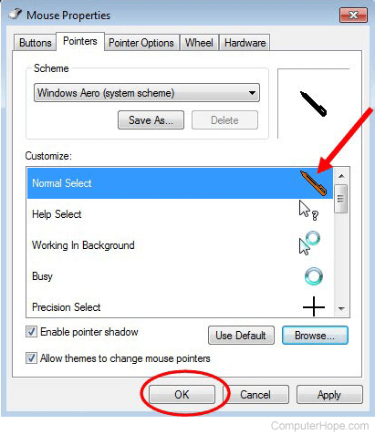 Mouse Pointer Customization Techniques